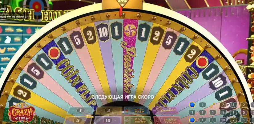 Crazy Time Live screen